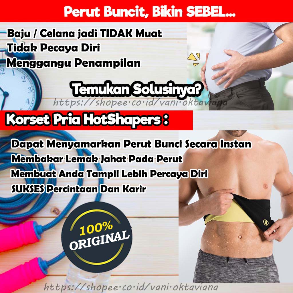 (Beli 1 Dapat 2) KORSET PRIA KORSET PERUT KORSET PELANGSING PEMBAKAR LEMAK PERUT TEBAL ADA LOGO BOX