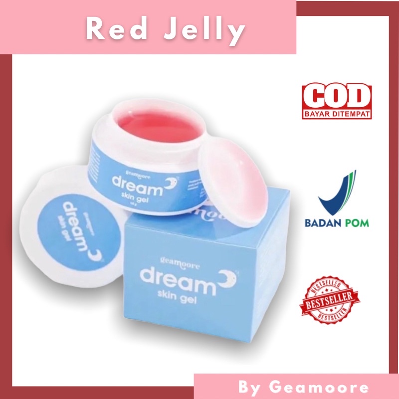 Geamoore Dream Skin Gel Glowing Jelly | Red Jelly Sleeping Mask Original 100% red gel