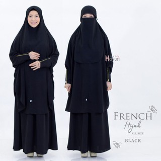HIJAB HAYURI FRENCH HIJAB WOLFIS MONALISA GRADE A | Shopee Indonesia