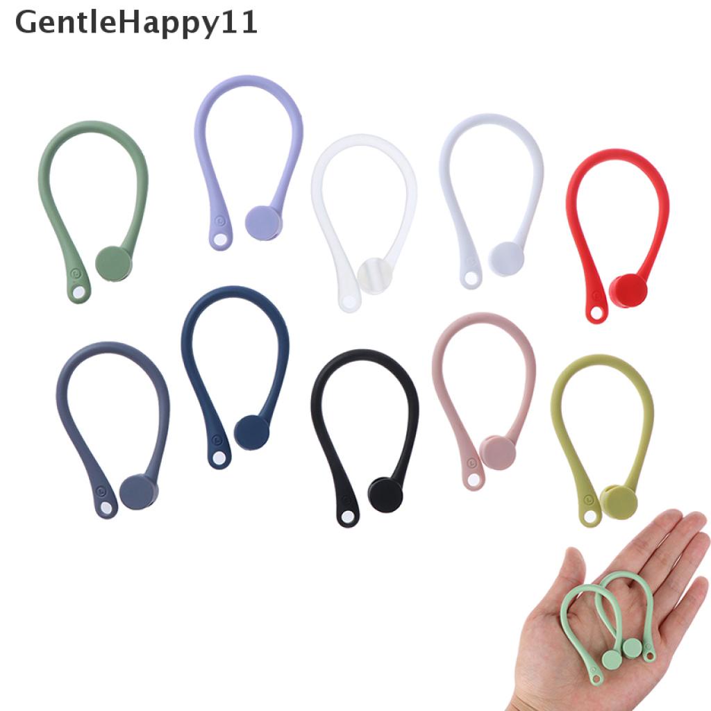 Gentlehappy 1pasang Earhook Holder Untuk AirPods Strap Silikon Olahraga Kait Telinga Anti Hilang