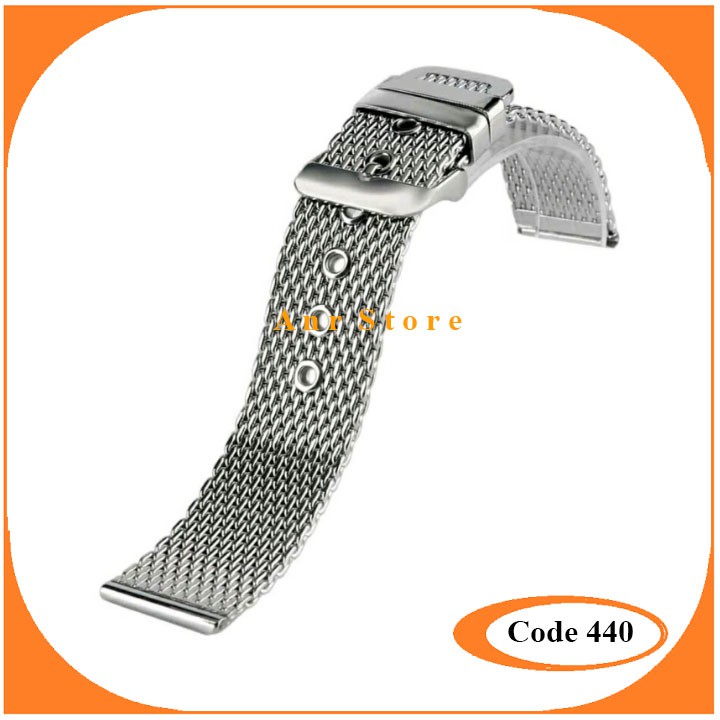 Tali Rantai Jam Tangan Model Pasir 20mm 22mm 24mm Rantai Stainless Steel