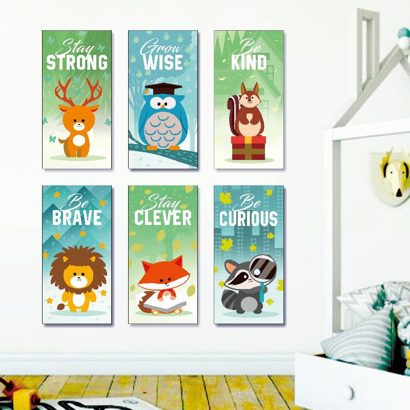 Hiasan Dinding Quote Motif Animal Nursery Wall Decor Pajangan Rumah Kamar Anak