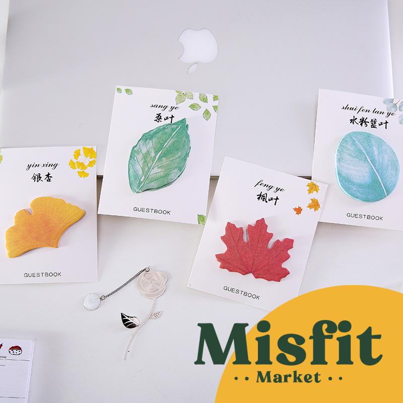 

Maple Leaf Sticky Memo Note Pad (30 Sheets)