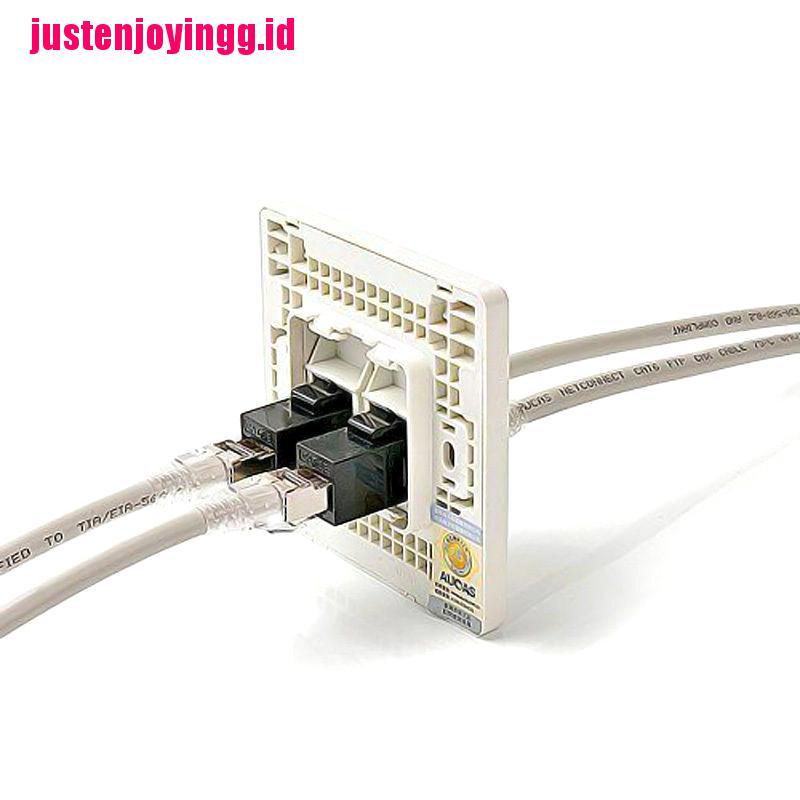 Konektor jack coupler RJ45 Female Ke UTP Cat5e CAT6