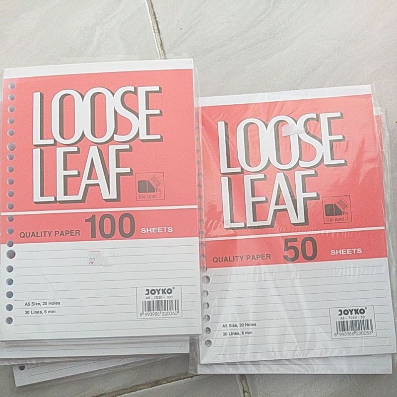 

Isi Loose Leaf 100 sheets / 50 sheets - Isi Binder Joyko