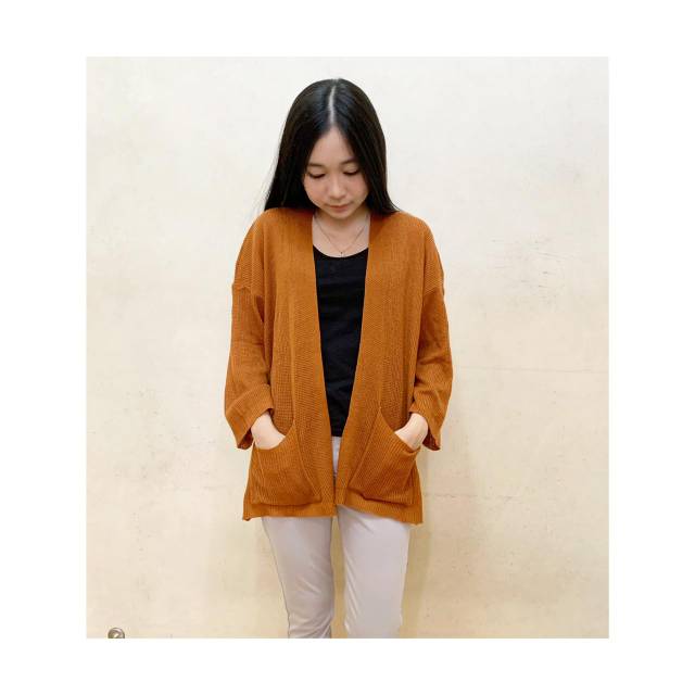 Oversized Cardi / Cardigan Rajut / Cardy korea / Cardi Basic Loocy / Locy Cardigan / Saku Kalong