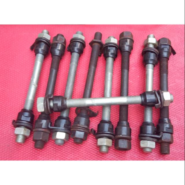 As Depan Sepeda Ukuran 9 mm Bicycle As Roda Depan Bahan Baja