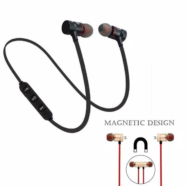 headset bluetooh / earphone sport magnet