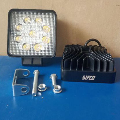 Lampu Tembak Sorot SIFCO 9 LED Kotak Putih