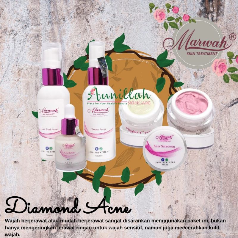 MARWAH SKINCARE PAKET DIAMOND ACNE