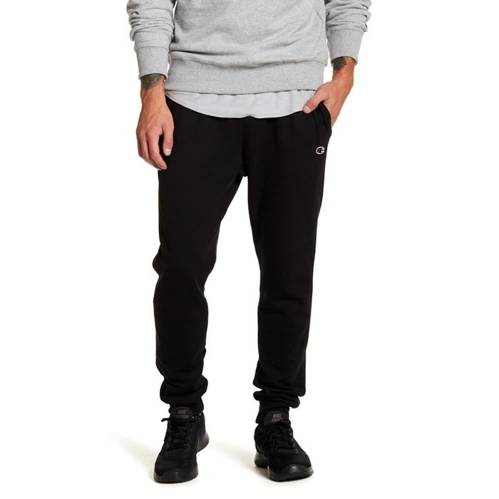  Champion  Men Powerblend Retro Fleece Black Jogger  Pant 