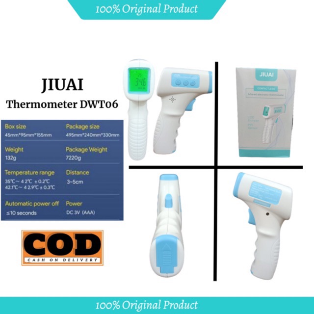 Termometer Infrared JIUAI - Garansi 1 Bulan