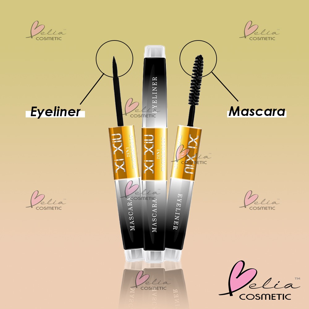 ❤ BELIA ❤ XI XIU Divine 2 in 1 Mascara &amp; Eyeliner (✔️BPOM)