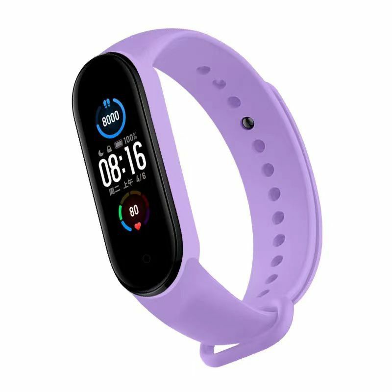 Strap Mi Band 3/4/5/6 Tali Pengganti Mi Band 3/4/5/6 Polos-GH#VIOLET