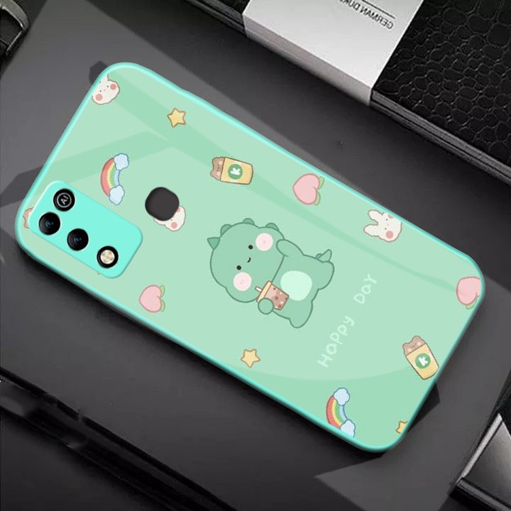 [U70] Softcase Kaca Warna Tosca Motif Infinix Hot 11 Play Hot 10 Play - Softcase Mirror Infinix Hot 