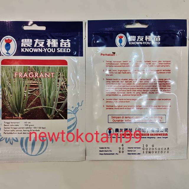 Benih daun bawang FRAGRANT 10 gram dari known you seed kys bawang prei 10gr fragrant kys-1
