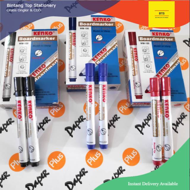 

[BTS] Spidol Whiteboard KENKO WM100