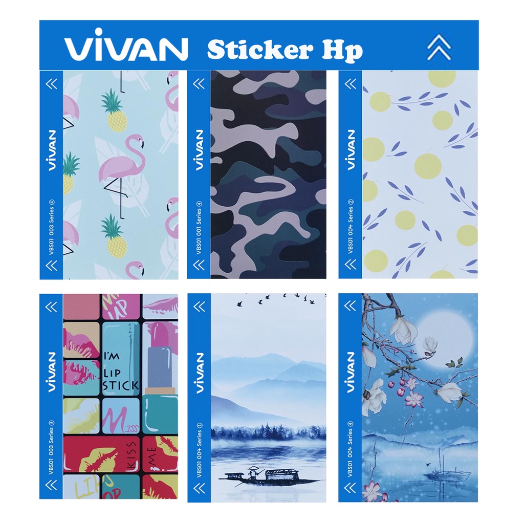 Sticker Hp Vivan VBS01 Timbul Infinix Iphone Samsung Oppo Vivo Redmi Realme Sony Nokia Xiaomi - Infinix Smart 4 5 - Hot 7 8 9 10 Play