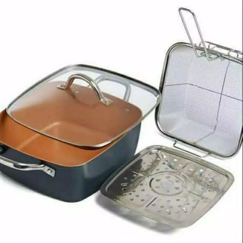 Panci alat masak serbaguna 6 in one lock and lock