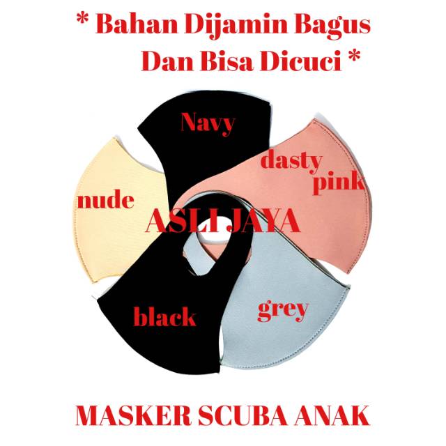 Masker Anak Scuba - Bahan Dijamin Bagus Dan Bisa Dicuci