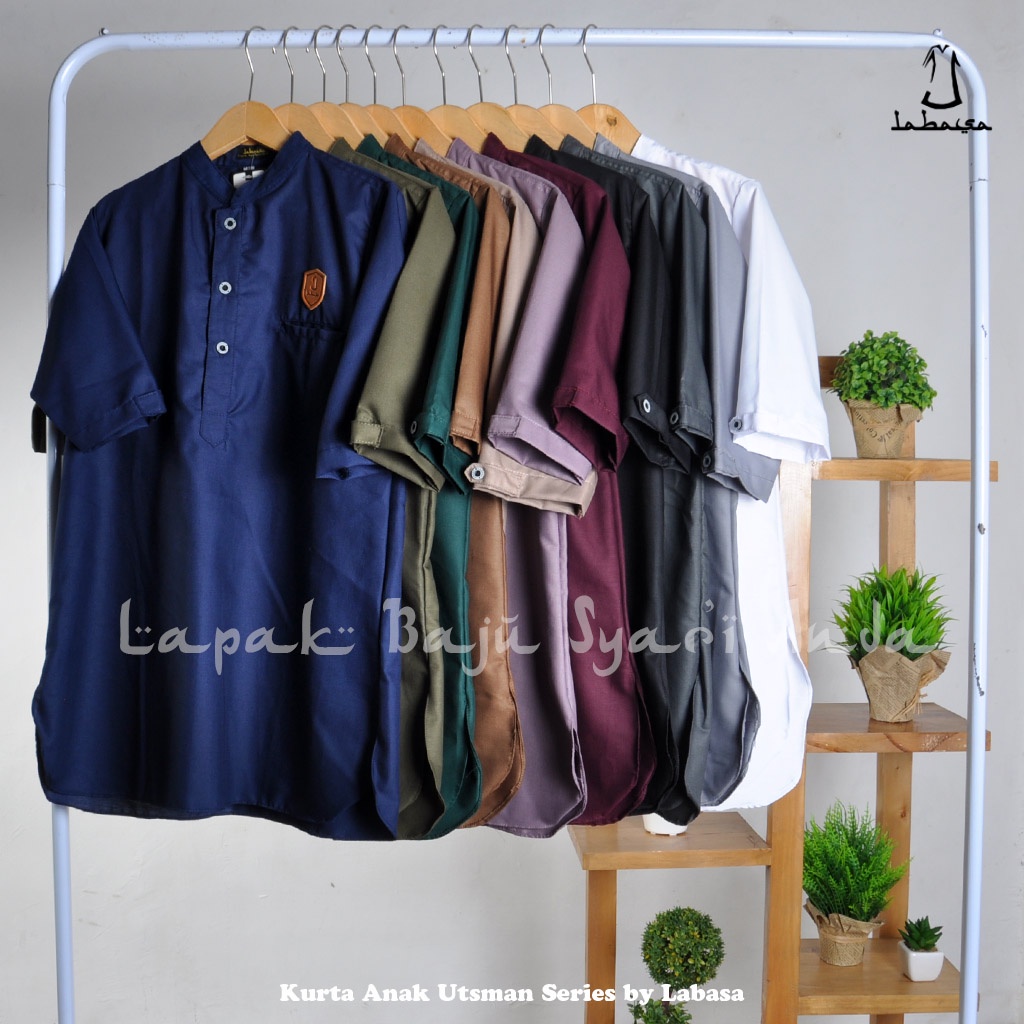 Kurta Anak Laki Polos Toyobo | Utsman Series | Gamis Anak Laki | Perkiraan Usia 2-7 tahun | Bisa COD