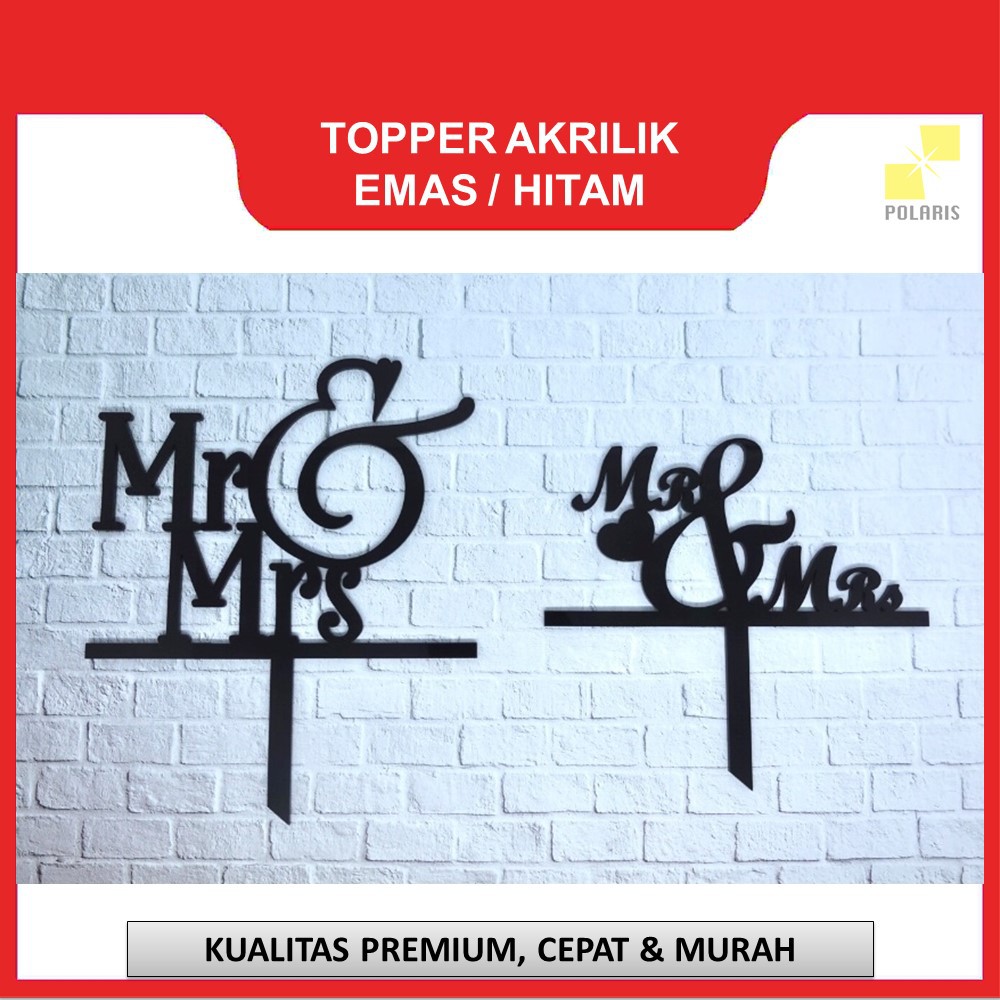 CAKE TOPPER/TOPPER WEDDING CAKE-WEDDING- AKRILIK-TOPPER ANNIVERSARY-TOPPER PENGANTIN