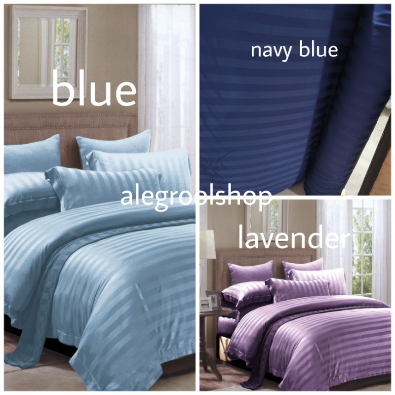 PROMO!!SPREI SUTRA ORGANIK GARIS TERMURAH DI SHOPEE