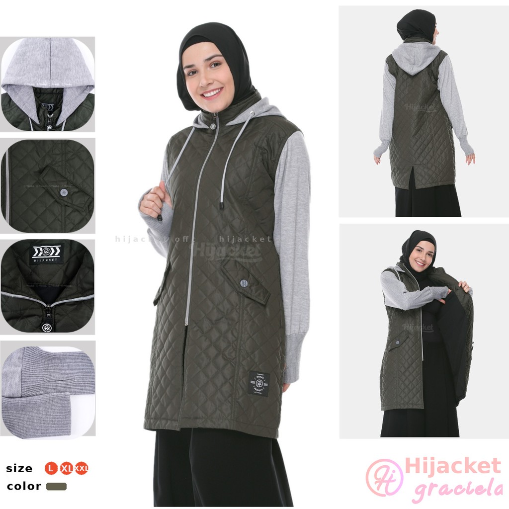 HIJACKET GRACIELLA JAKET  PARASUT  WANITA  MODEL ADVENTURE 