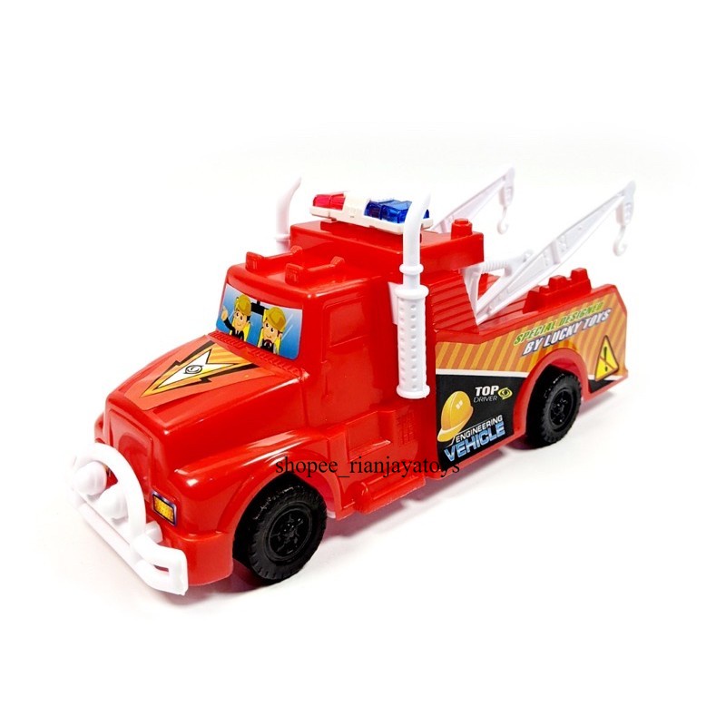 Mainan Truk Derek Tarik Truk Mobil crane truk crane Tarik LT 112 / Mainan Truk Derek