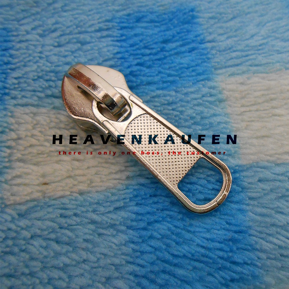 Kepala Resleting / Kepala Zipper Amco Besar No 10 Nikel Silver