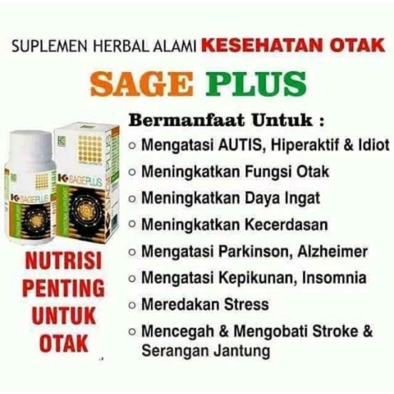 NUTRISI ALAMI OTAK K-SAGE PLUS