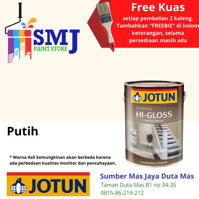 

Cat Minyak Kayu & Besi JOTUN Essence HI GLOSS warna Putih 0.9L / 1kg