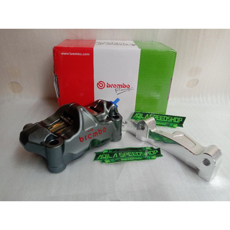Kaliper Brembo GP4-RX M50 dan Breket Shock Standar Vixion-Nouvo-Aerox-PCX-Nmax-Ninja R150-NinjaRR150