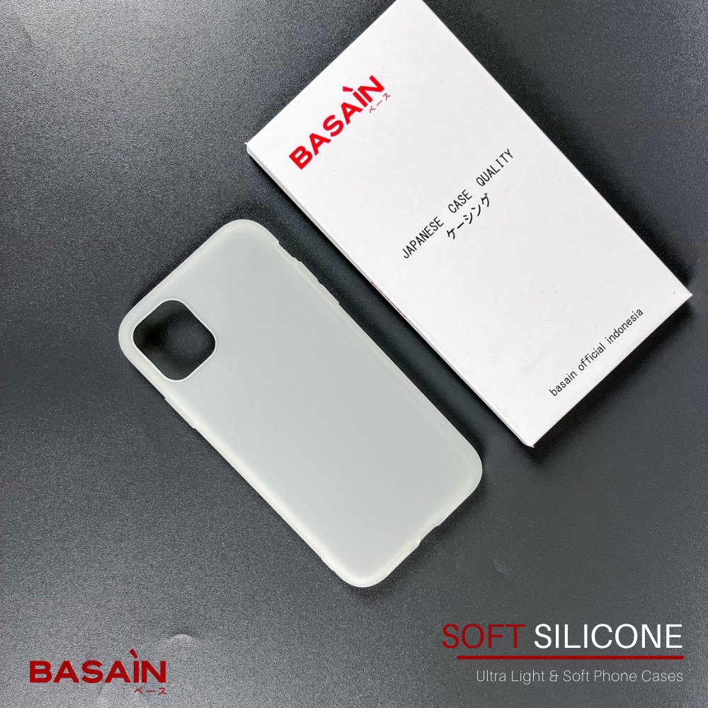 Casing iPhone 11 Pro Max Soft Silicone BASAIN Original Case - White