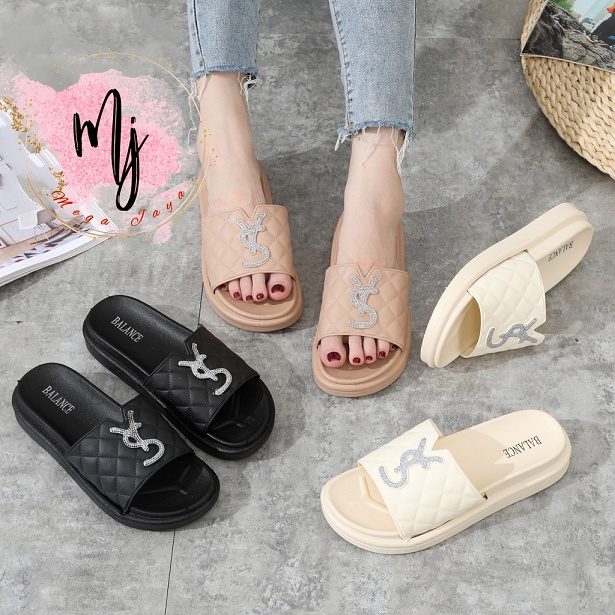 sandal slop wanita fashion import balance sendal wanita