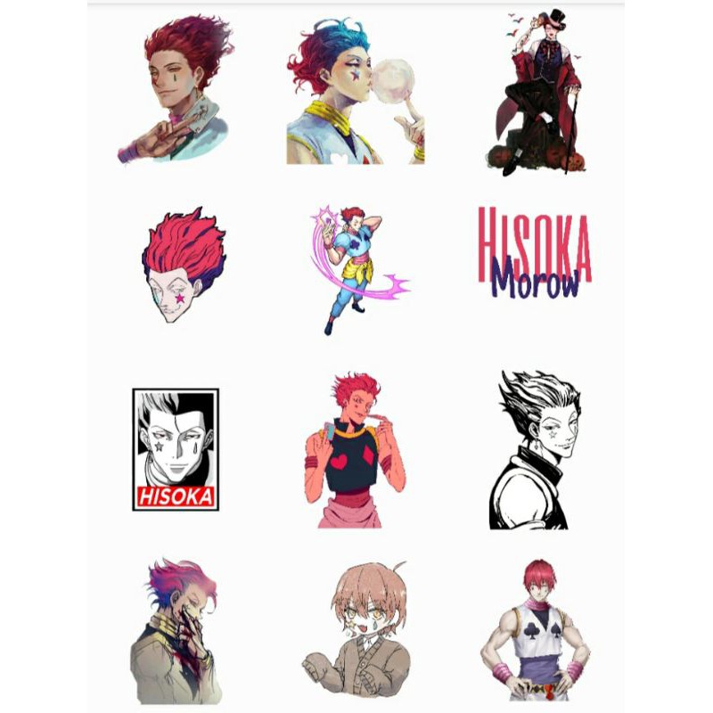 

STIKER HISOKA HUNTER x HUNTER 35 PCS
