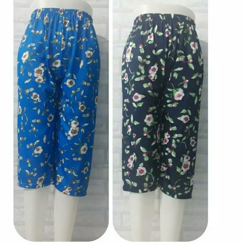 Celana Motif Pendek Santai Harian Atau Tidur Wanita / Short Daily Pants Standar &amp; Jumbo MOTIF