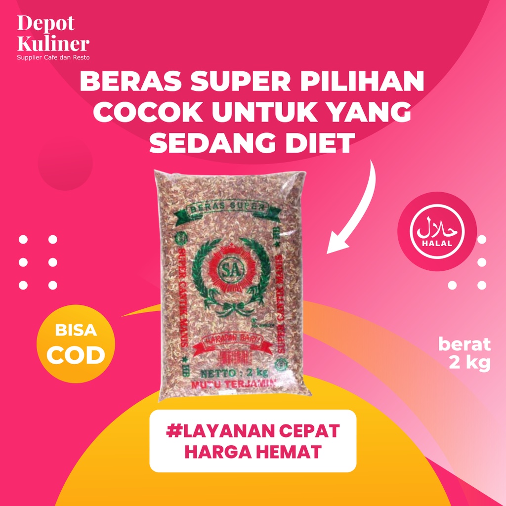 Beras Merah SA 2 Kg Beras Sehat