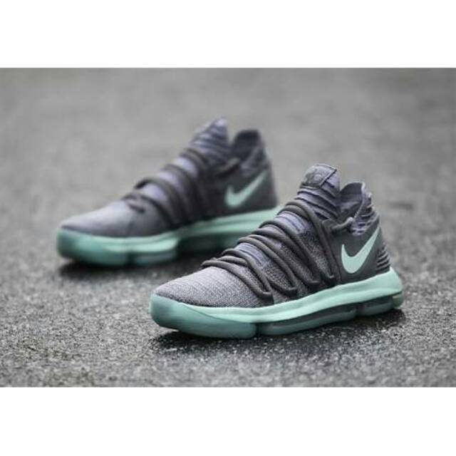 Sepatu Basket KD10 Igloo Grey Green