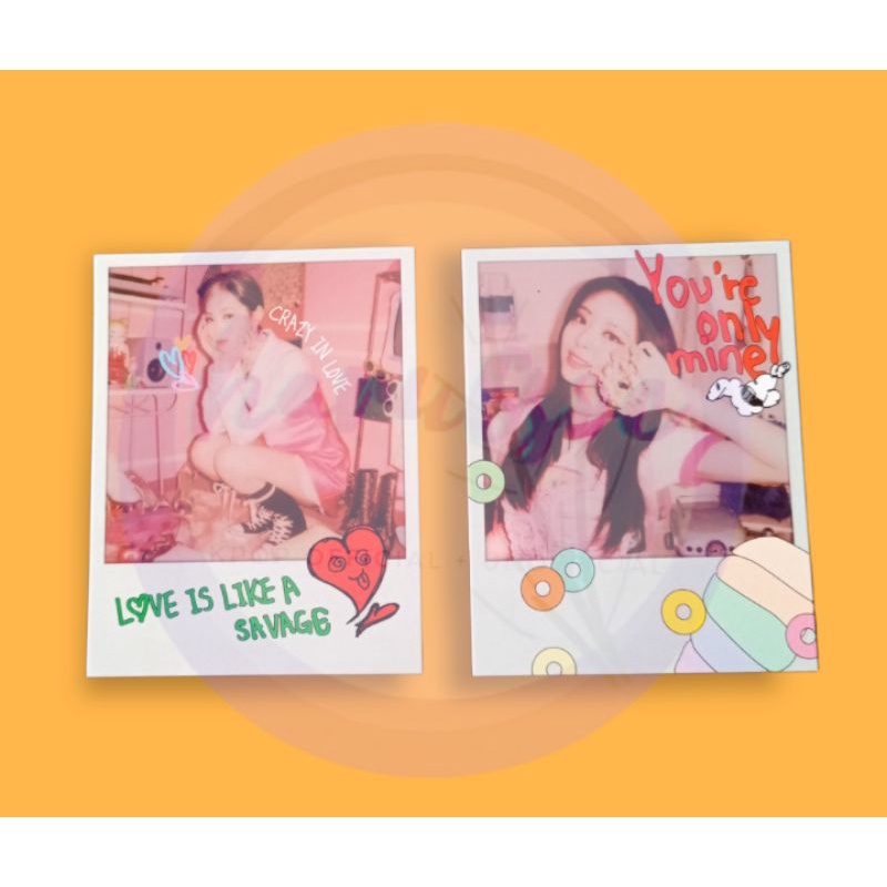 ITZY - RYUJIN YUNA - CRAZY IN LOVE POLAROID