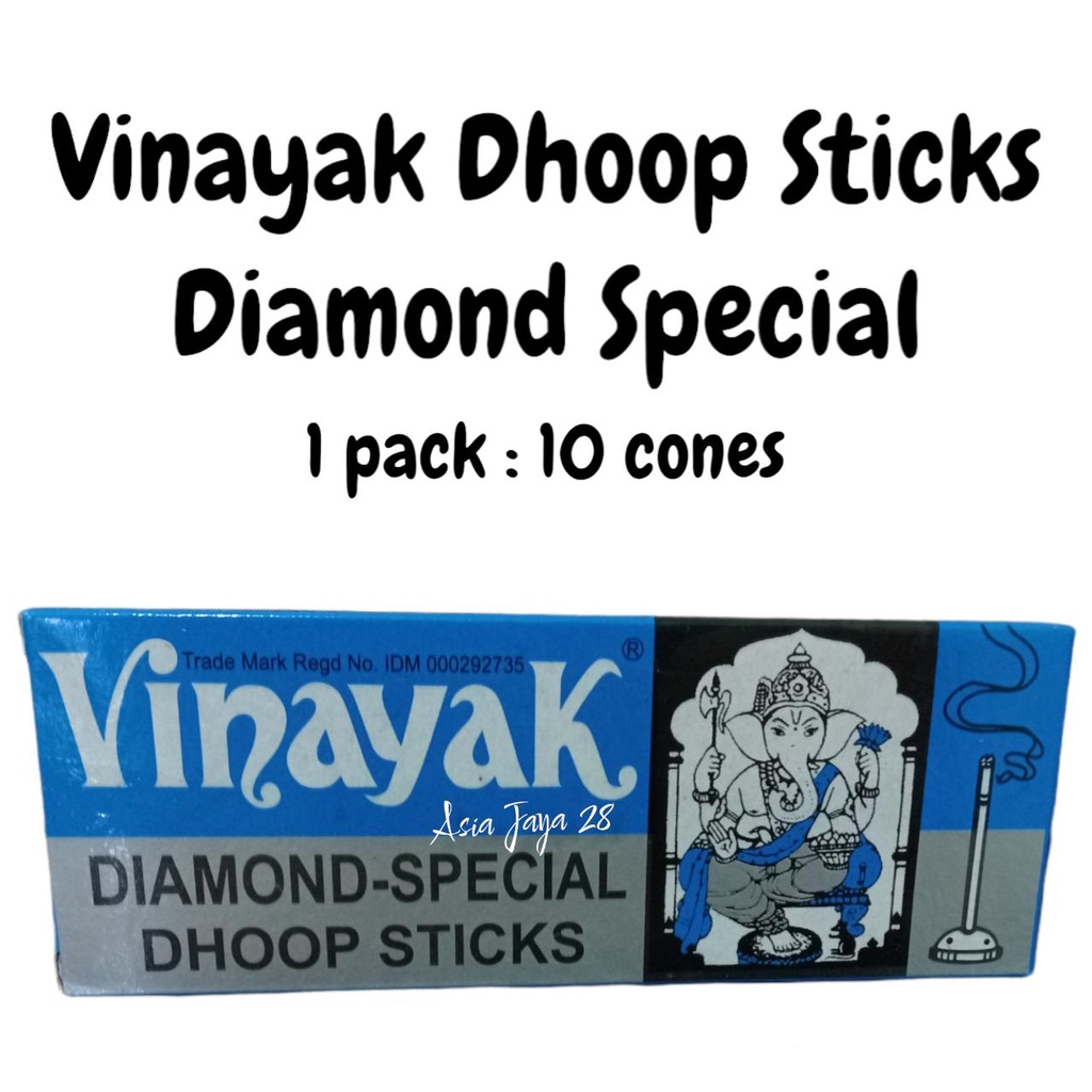 Dupa Hio Vinayak Dhoop Tanpa Batang Biru  Isi 10 pcs - Vinayak Diamond Special
