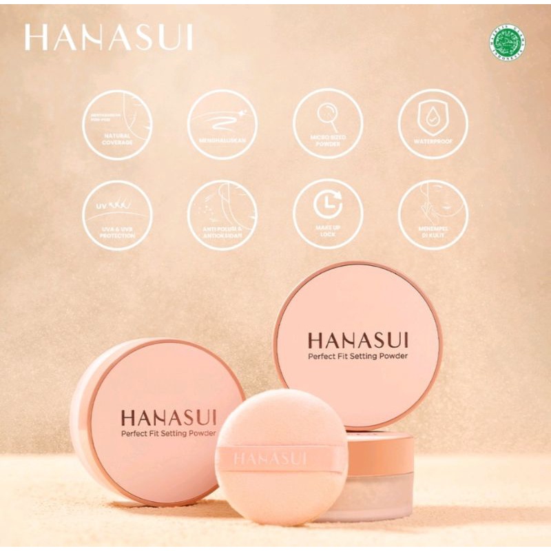 HANASUI Perfect Fit Setting Powder | Loose Powder | Bedak |