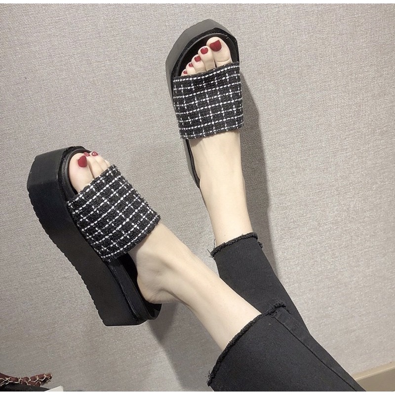 Wedges K776 sepatu sendal wanita import realpict