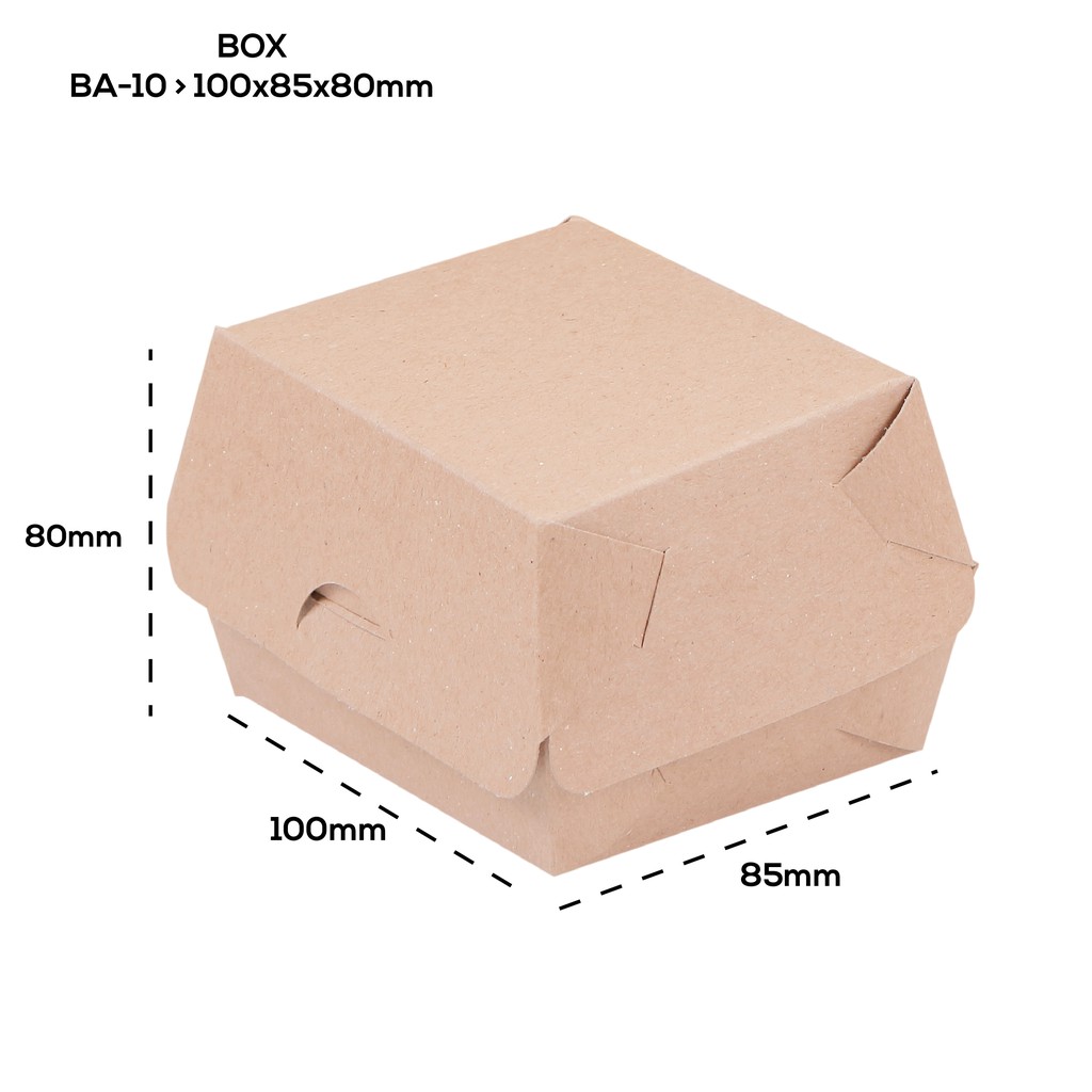 Box Burger 10X8.5X8 Dus Dimsum Dus Burger (B10K2-Laminasi)