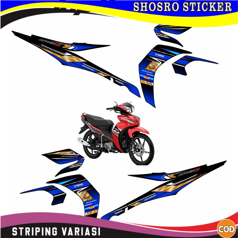 Jual VARIASI LIS STIKER STICKER/STRIPING VARIASI MOTOR JUPITER Z1/ NEW