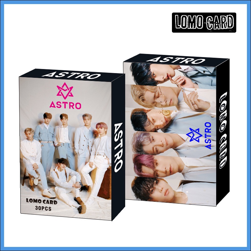 30pcs / Kotak Kartu Lomo Foto Kpop EXO ASTRO SEVENTEEN Album TXT