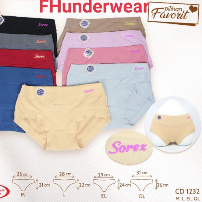 ➯ Grosir Celana dalam wanita sorex 1232 ❋
