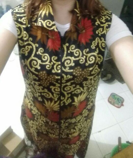 Kathe Batik Couple 2i1n Blazer Wanita Dan Kemeja Pria M - Xl