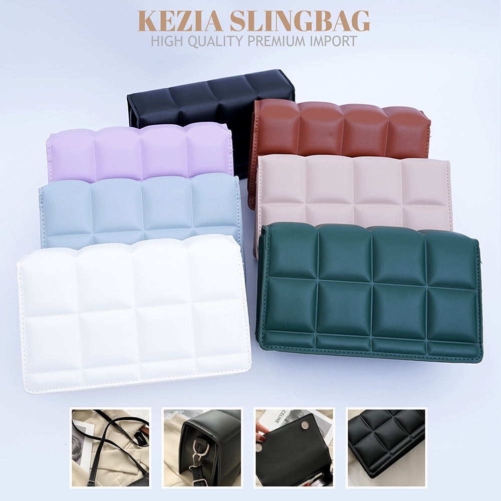 KEZIA SLINGBAG '' TAS SLEMPANG WANITA Tas Fashion Korea Bahan Berkualitas KODE (ET06)