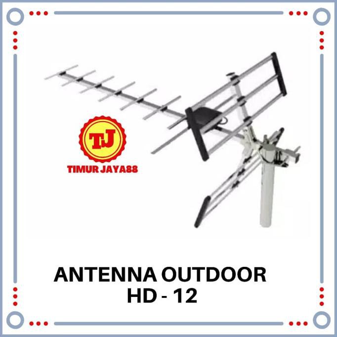 Ready&Siapkirim Antena Pf Digital Hd-12 + Kabel / Antena Luar Pf/ Antena Outdoor - Antena Hd - 12